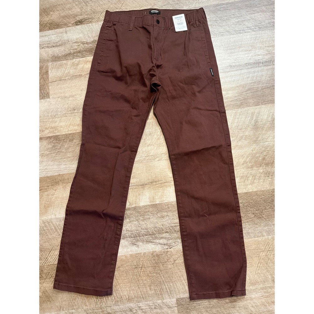 NWT Denizen By Levis Comfort Straight Chino Pants Burgundy Women's Size S